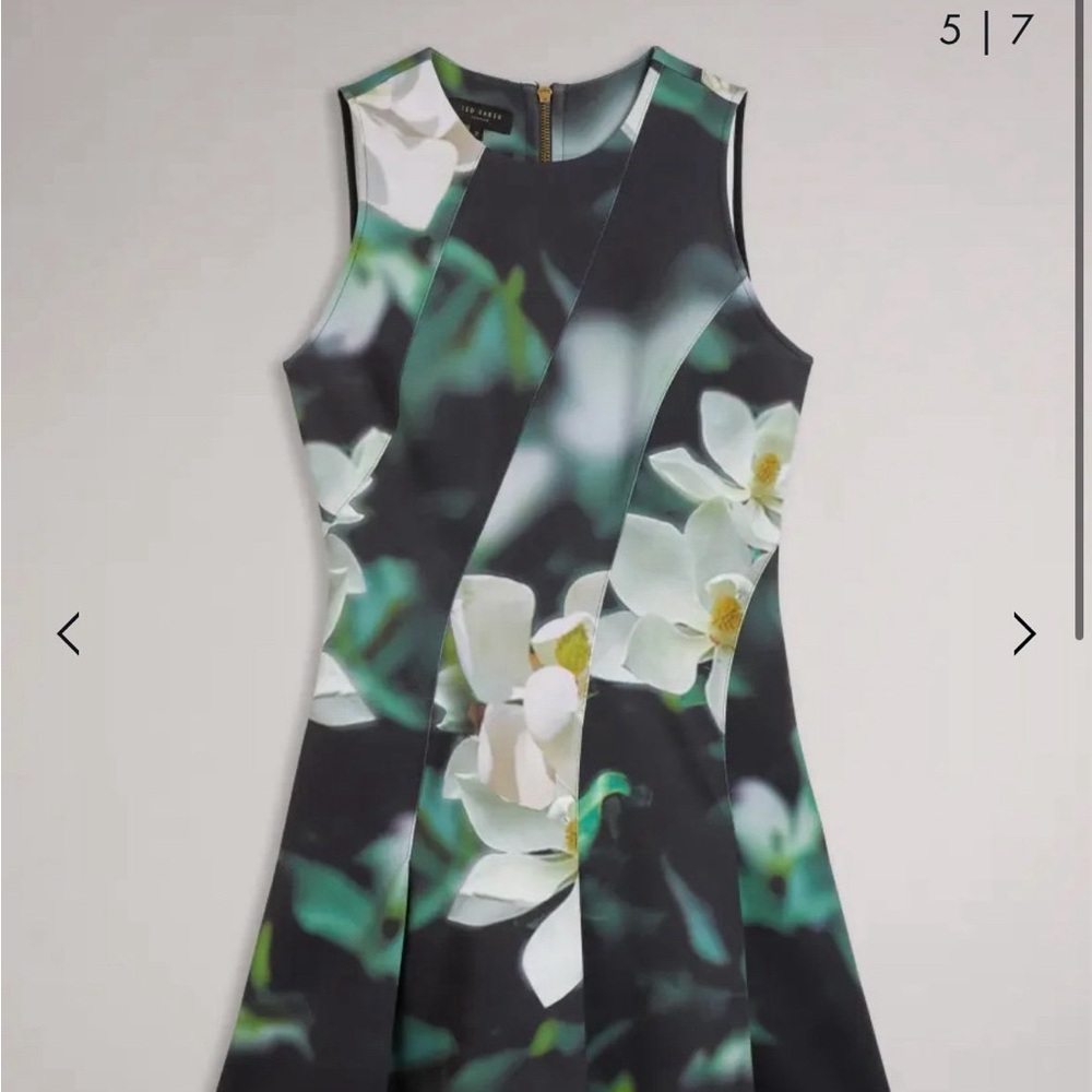 Ted Baker Maggnie Printed Neoprene Skater Dress